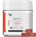DS Labs Revita Vlasy Vitamínové Gummy - Podpora pre hrubšie, plnšie pri pohľade na vlasy, s biotínom, zinkom, vitamínom D, železom, horčíkom a Melatonínom, vegánom, bez lepku, bez želatíny, 60 Gumímies