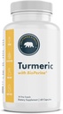 Turmér s BioPerine, 95% Curcuminoids - 60 Kapsule - Made in The USA, Vegan, Non-GMO, Gluten-Free, and Dairy-Free