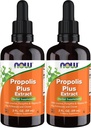 Teraz doplnky, Propolis Plus extrakt kvapalina s kvapkadlom, bylinné doplnky, 2-Ounce (Stoj 2)