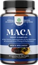 Silné Black Maca Root Kapsule od Muži - Bylinné wellness Supplement s sibírskym ženšen Ashwagandha a Black Maca Root - Muži Wellness Supplement to Support General Health - 30 Gróf