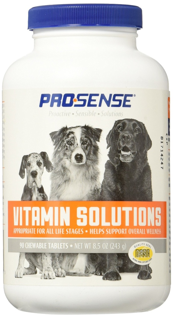 ProSense vitamín Solutions 90 Gróf, Žuvacie tablety pre psy, pomáha podporiť celkový Wellness (P-87039)