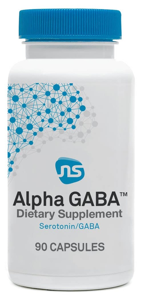NeuroScience Alpha GABA Supplement - Non-Drowsy Calm Aid s vitamínom B6, citrónový balm, senzoril Ashwagandha & L Theanine Supplement - Pomoc Soothe úzkosť, deň alebo noc (90 Kapsule)