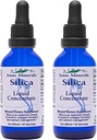 Eidon Tekutý oxid kremičitý Minerálny koncentrát - Silica Supplement pre vlasy, koža a nechty, Silica kvapky na podporu výroby kolagénu, žiadny pridaný cukor - 2 oz, 2 balenie
