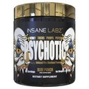 Insane Labz Psychotic Gold, High Stimulant Pre Cvičenie Powder, Extrémne Trvalé energie Focus, Čerpadlá a Endurance s Beta Alanyne, DMAE bitartrate, NO Booster (35 Servings, Blue Punch)