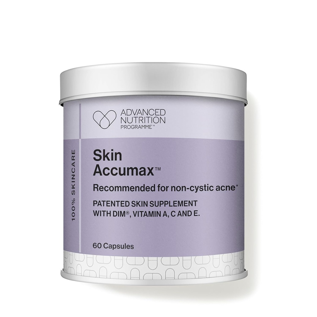 Jane iredale Skin Accumax Nutritional Supplement Kapsule Zlepšiť akné a podporovať zdravú pokožku obsahuje vitamín A, C a E Vegan a bez lepidla