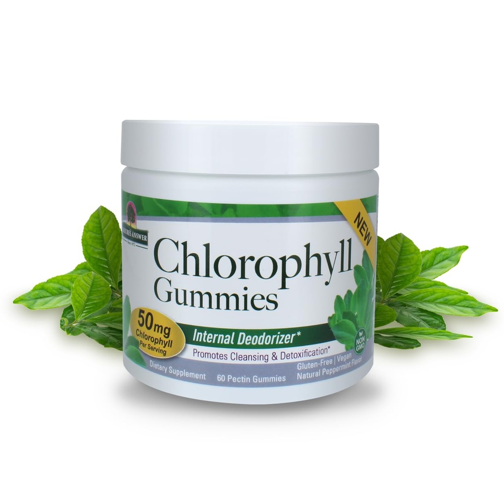 Nature's Answer Chlorofyll Gummies 60 Gróf, 