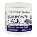 Host Defense BrainPower Stack Powder - cielený doplnok podpory mozgu - Powder Mushroom Supplement with Lion's Mane, Niacin (B3) & Vitamín B12 - Bylinná podpora mozgu - 100g (66 Servings)
