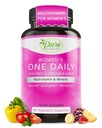 Pure by Nature One-Daily Multivitamín pre ženy, Immune Suplement with non-GMO Ingredient, Vitamín a minerály pre energiu, 60 Veggie Kapsule
