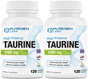 Puregen Labs Taurine 1000mg [High Potency] Celkom 240 Veg Kapsule 