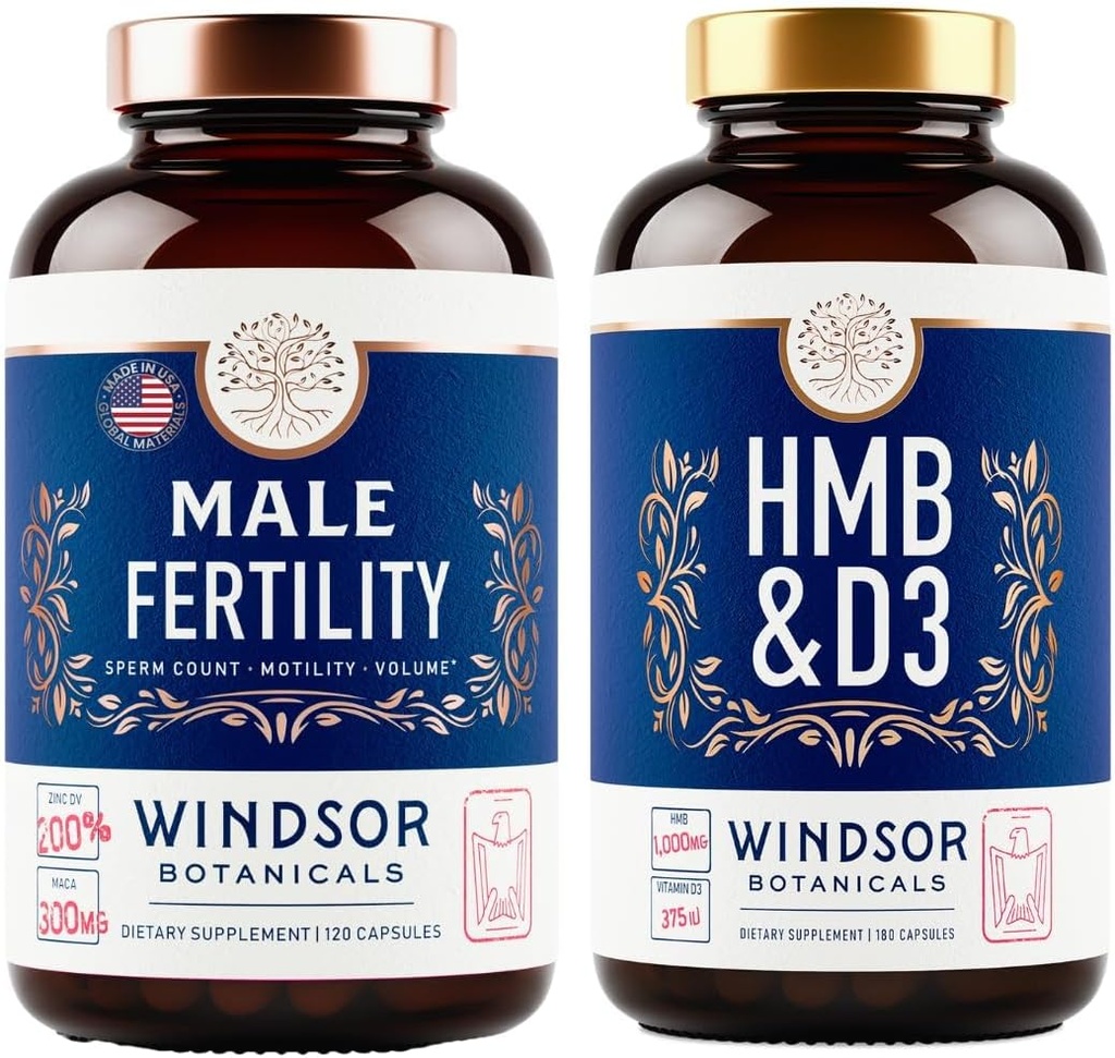 WINDZER BOTAMENICALS HMB s vitamínom D3 a kalciom a mužskou plodnosťou podporu zabuchnúť