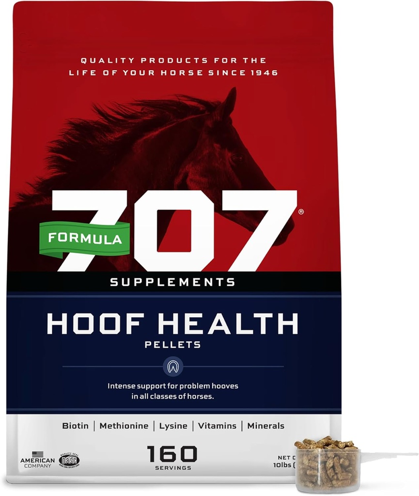 Vzorec 707 Hoof Health Equine Supplement, 10 lb Vrece - 160 Slúži 