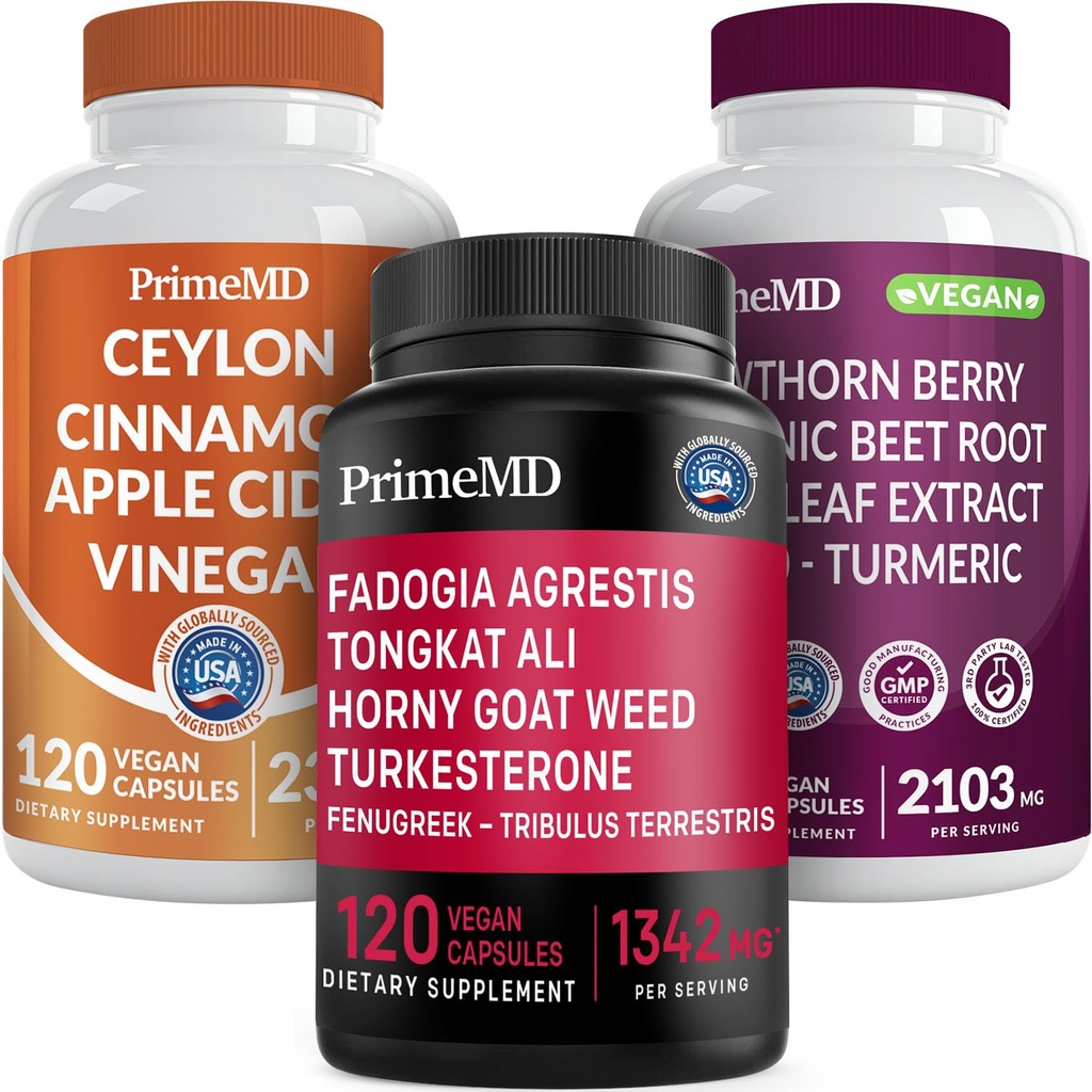 Ceylonská škorica (1ks), Fadogia Tongkat Ali (1pk) a oxid dusnatý (1ks) Doplnková látka Bundle - Silné vitamíny pre srdce, energiu, mužské dobre Being a imunitná podpora - non-GMO, Vegan, Gluten-free
