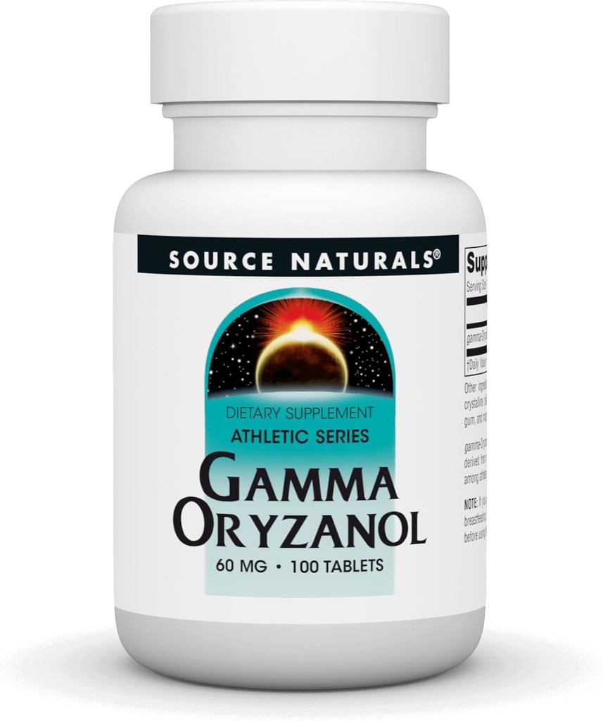 Zdroj Naturals Gamma Oryzanol 60 mg - Athletic Series Dietary Supplement - 100 tabliet