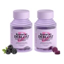 Lemme Debloat - Tráviace a gut zdravotné Gummies s 2 Klinicky študované probiotiká a prebiotiká, Vegetariánska, Gluten Free, Non GMO, BlackBerry Flavor (60 Počet) (Obsah 2)