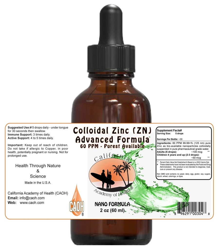 koloidný zinok 2 oz z CAOH