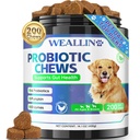 200 PCS Probiotiká pre psy - Pes probiotické žuvačky pre zdravie Gut, trávivá podpora a svrbiaca pleťová úľava Pet Hnačka Plynová liečba - probiotiká, tráviace enzýmy, prebiotiká, tekvica