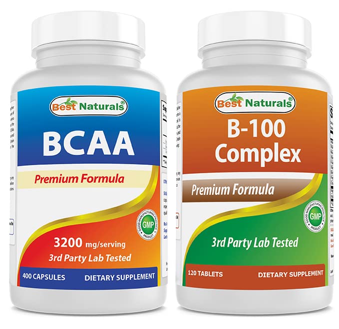 Najlepšie prírodné BCAA 3200mg & B-100 Complex