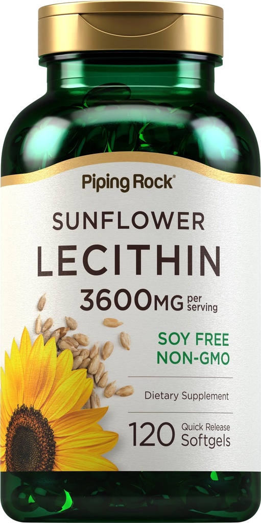Piping Rock Sunflow Lecithin Softgel Kapsule 