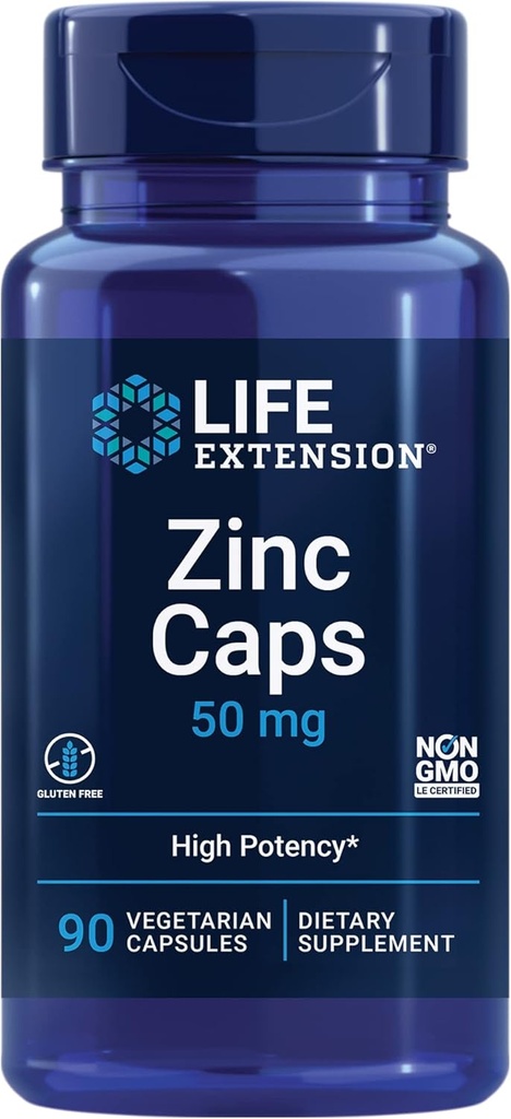 Life Extension Lyzín 620 mg a Zinok 50 mg - 100 Vegetariánov kapsuly a 90 Vegetariánov kapsuly