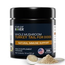 Morčacie chvostové Huby pre psy - celý, organické Huby extrakt - Viac ako 50% Beta-Glucan - Tretia strana testované, Made in The USA - žiadne zrná bez výplne - 60 dní Veľký pes Supply