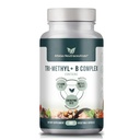 Tri-metyl+ B komplex metylované B vitamíny - plnospektrálne metyl B komplex vitamínové doplnky pre MTHFR Podpora s aktívnymi formami B12 metylkobalamínu, adenozylkobalamínu a metylfolátu