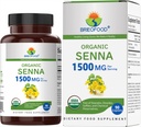 Brieofood Organic Senna 1500mg, 45 Servings, Vegetarian, Gluten Free, 90 Vegetariánske tablety