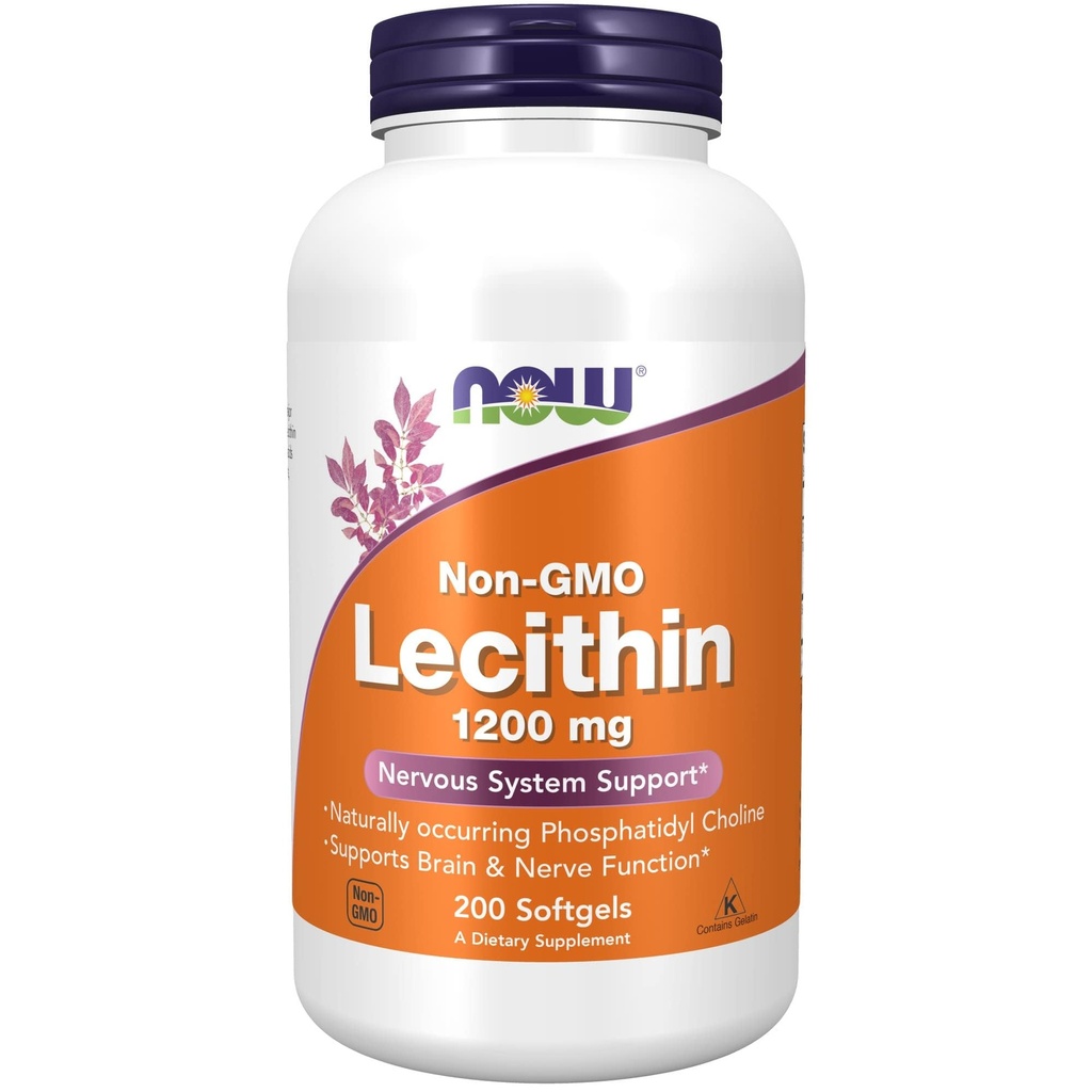 Teraz Foods Doplnky, Lecithin 1200 mg s prirodzene sa vyskytujúcou Fosfatidylcholín, 200 Softgels