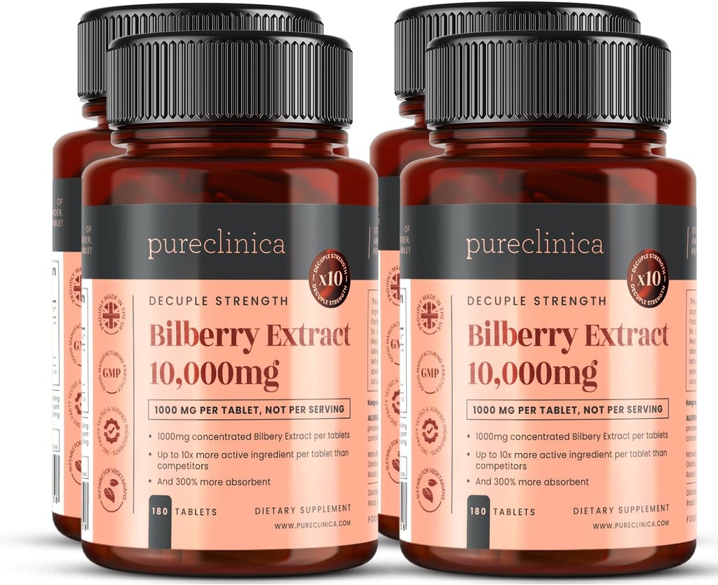 Brusnicový extrakt 10 000 mg x 720 tabliet (4 fľaše) - 10 X Viac antokyanidínov na tabletu ako väčšina ostatných
