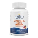 Nordic Naturals Vitamín D3 5000 Gummy, mučenka ovocie - 30 Gumies - Podpora pre zdravé kosti, nálada, & Imunitný systém - Vegetariánska - Non-GMO - 30 Slúži