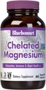 Bluebonnet Nutrition Albion Chelated Magnesium Vegetable Capsule, 200 mg, Stress Relief, Vegan, Non GMO, Gluten Free, Soy Free, Milk Free, Kosher, 60 Vegetable Capsule, 1 Month Supply