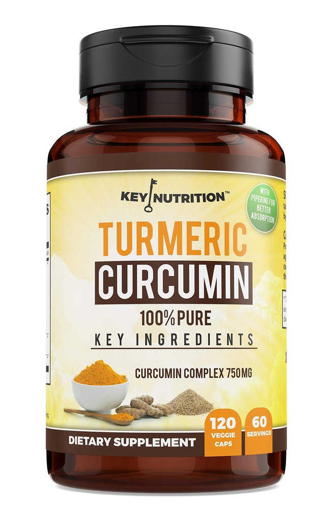 Turmér komplex kurkumín s piperínom, 100% Pure - 120 kapsúl