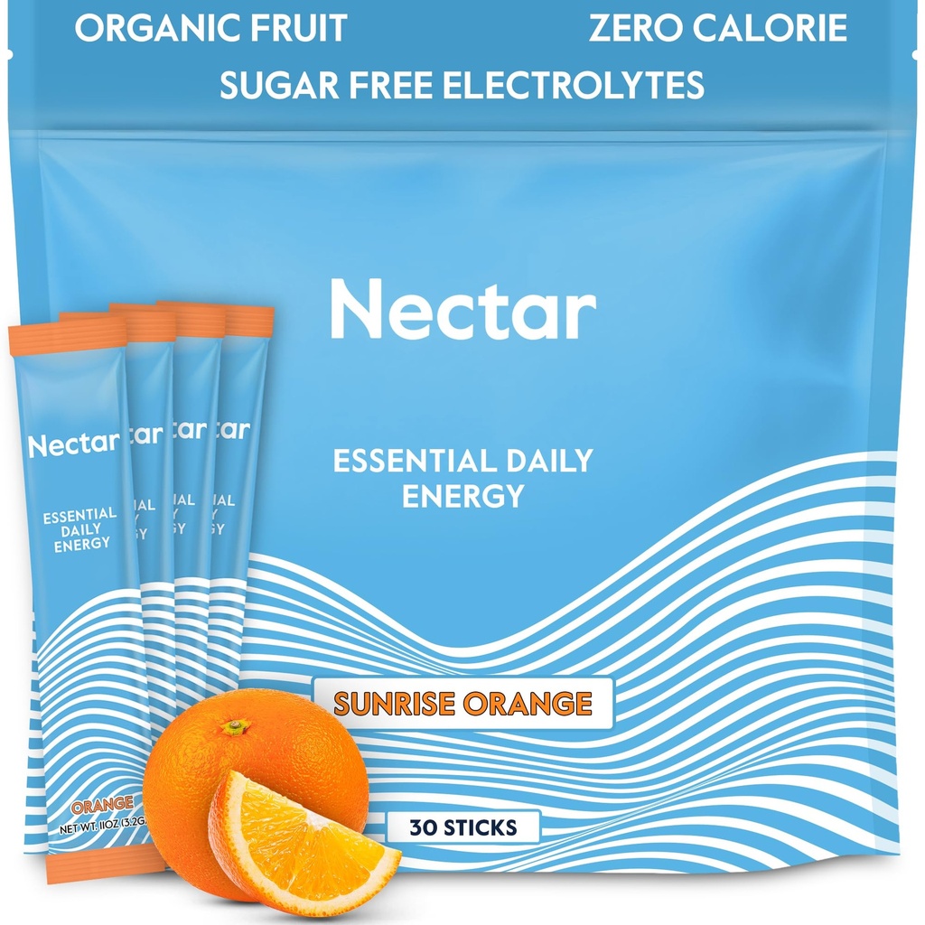 Nektar Energy Booster - Organic Caffeine, B12 & Electrolytes - Sugar Free & Zero Calorie 