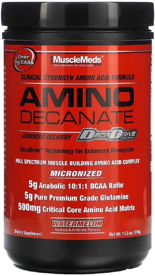 Muscle Meds Amino Decanate, Watermelon, 13.3 Oz
