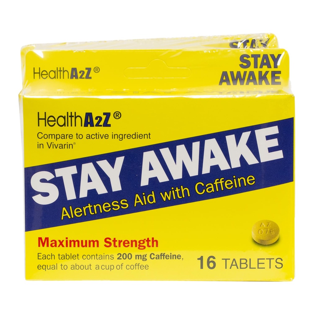 HealthA2Z® Stay Prebuďte sa 200 mg kofeínu 