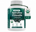 Teaveli Organic Spirulina a Chlórella Kapsule 