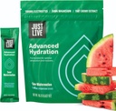 Len Live Advanced Hydratácia - kyslý melón, Electrolyte Drink Mix, extrakt z keksov, podporuje zotavenie a absorpciu, nízky cukor, 14 balenia
