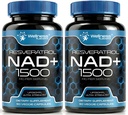 WELLNESS LABSRX NAD doplnok, 1500mg - Lipozomálne NAD+ Supplement with Resveratrol, NAD Plus Boosting - Podpora Cellular Health, Stamina & Healthy Aging - Ultra Strength Capsules, USA Made - 2 balenie