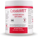 CobalaVet vitamín B12 & B9 pre malé psy a mačky - podporuje nervový systém, funkciu mozgu, imunitné obrany a rast buniek - tvorba krvných buniek - metabolická cesta - 60 mäkkých žuvacích