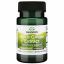 Swanson Black Ginger Extract - podporuje zdravý krvný obeh a fyzickú vigor - Môže pomôcť zdravie srdca, svalového tkaniva, a pohodu - (30 Veggie kapsule, 100mg Každý) 1 balenie