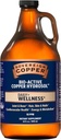 Sovereign Copper Bio-Active Copper Hydrosol, Daily+ 4-in-1 Wellness Supplement for Joint and Bone*, Hair, Skin and Nails*, Kardiovaskulárne zdravie* a Podpora energie a metabolizmu*, 64oz
