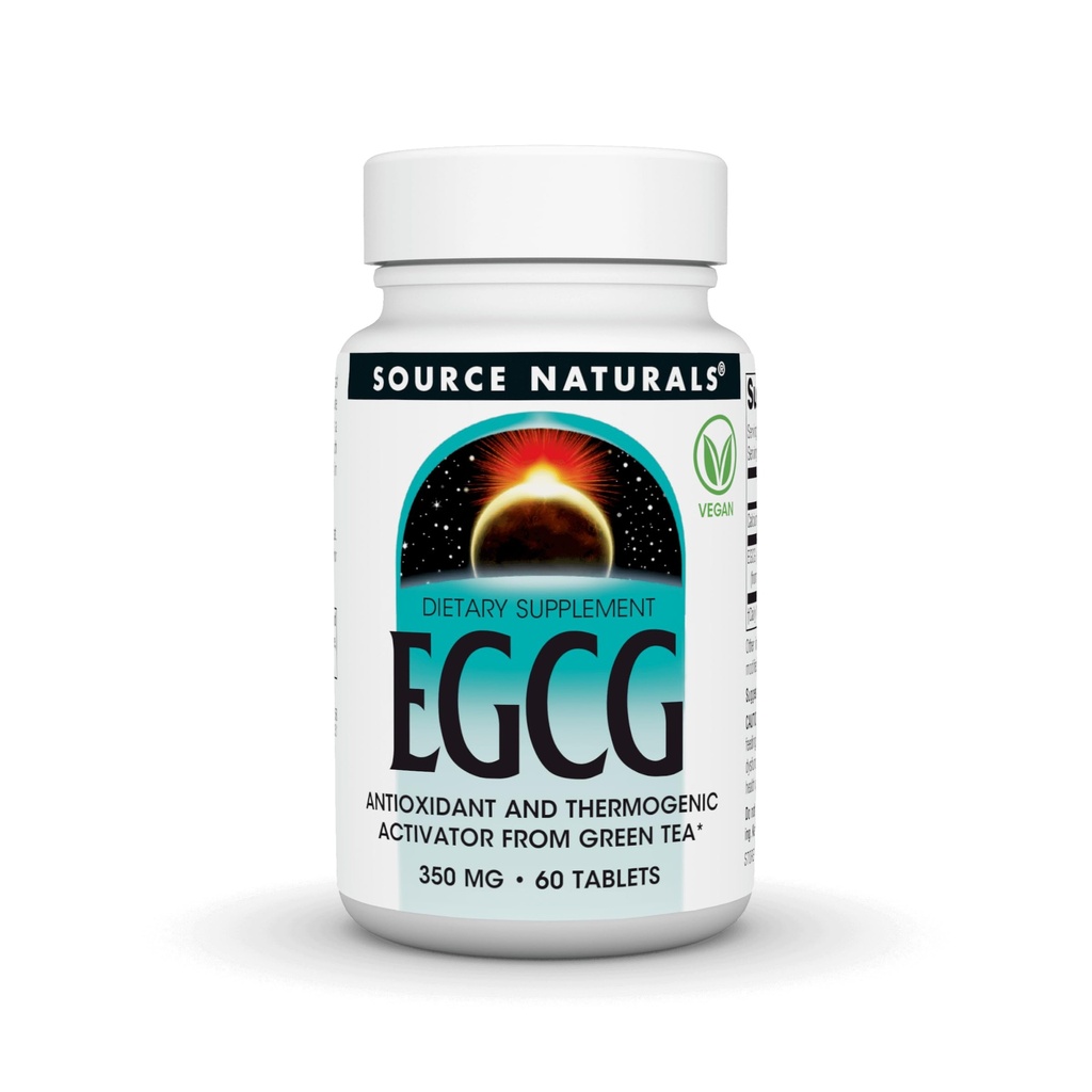 Zdroj Naturals EGCG, Antioxidant a Thermogenický aktivátor zo zeleného čaju, 350 mg - 60 tabliet