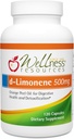 Wellness Resources High Potency d-Limonene Kapsule 500mg, 120 Kapsule - Orange Peel Extract od Digestive Health, Heartburn, Acid Reflux, Detoxifikácia