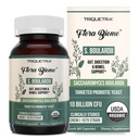 Organické Saccharomyces Boulardii - 10 miliárd CFU - Klinicky validovaný CNCM I-1079 Probiotický kmeň - Gut, Digestion & Healthy Bowel Support - Prvá organická forma S. Boulardii Probiotic - 60 Počet