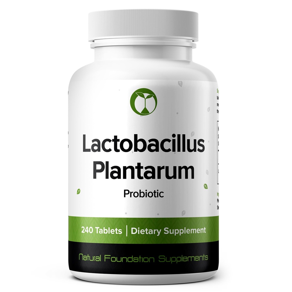 Lactobacillus Plantarum Probiotic Supplement 240 Tablety 3 Milión CFU Probiotiká pre mužov a ženy Podpora Intestinálna trávenie a zdravie Gut (240, Lactobacillus Plantarum)