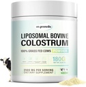 Lipozomálne Bovine Colostrum Powder - Pure Bovine Colostrum for Humans - Grass Fed Colostrum Supplement for Gut Support, Immune Health and Hair Growth,72 Servíruje na fľašu.180g/6.35 oz