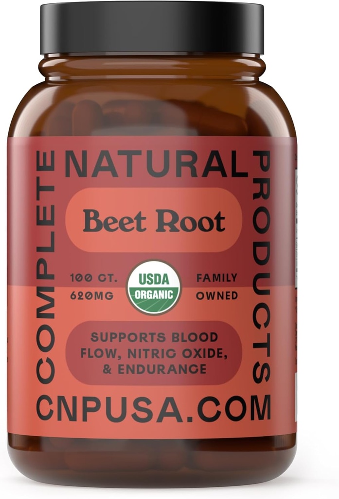 Organické Beet Root Kapsule 620mg 