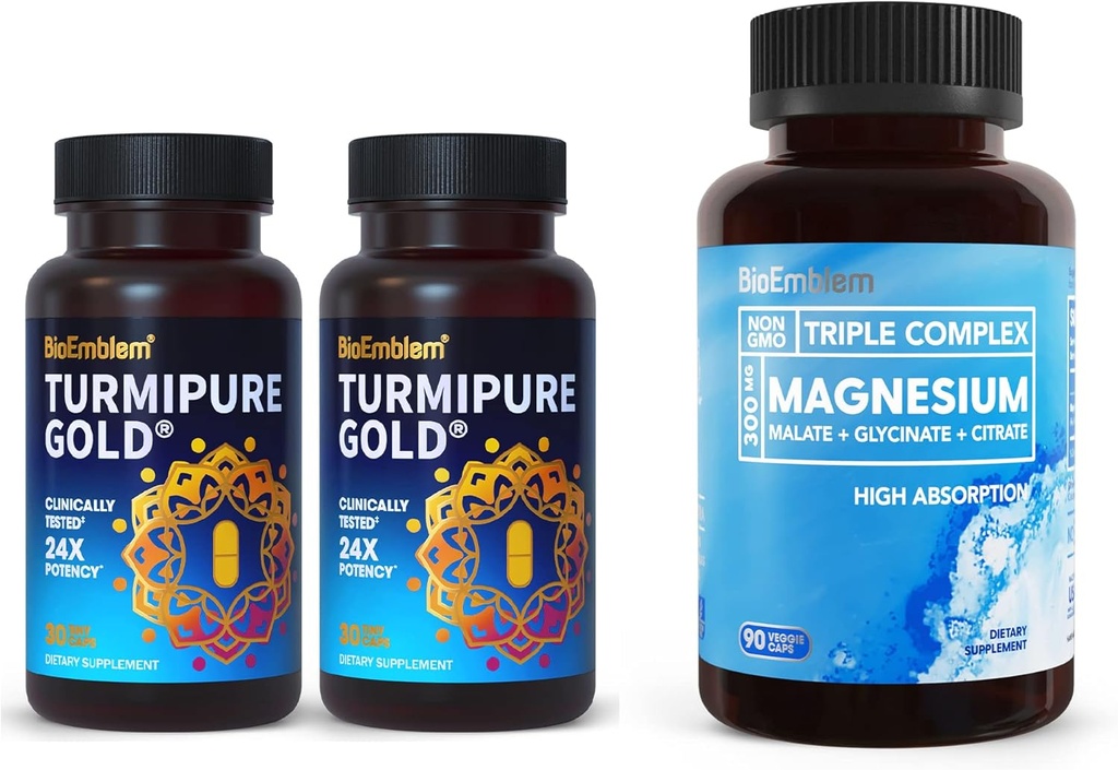 BioEmblem kurkumín s klinicky študoval TurmiPure Triple Magnézium Complex