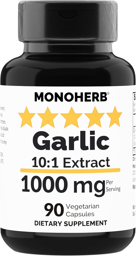MONOHERB extrakt z cesnaku 1000 mg - 90 Vegetariánske kapsuly