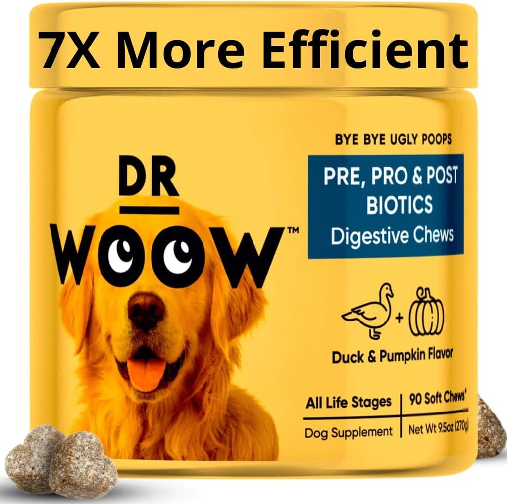 Probiotiká pre psy, Pet Pes Probiotiká a tráviace enzýmy, Duck & Pumpkin Ochutený pes Probiotické doplnky, Psie vitamíny Pes Probiotické Žuvačky a prebiotiká pre psy, Pes Gas Relief
