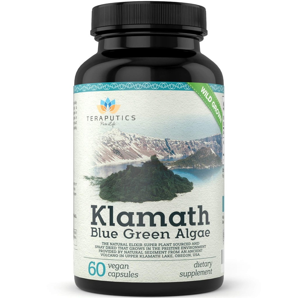 Premium Klamath Lake Blue Green Algae - Silnejšie ako Spirulina a Chlorella Supplements 